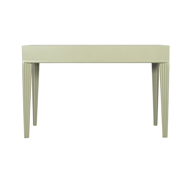 Barcelona Solid Wood Writing Desk, Celery Green