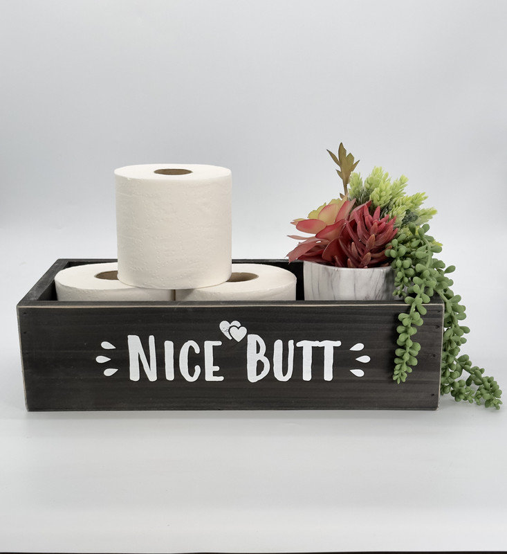 Porte-papier hygiénique Hello Sweet Cheek, Noir