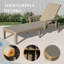 Pool Lounge Chairs Set of 2, Adjustable Backrest and Armrest, Resin Waterproof Chaise for Poolside and Patio-1785323847