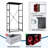 4 Drawer Dresser for Bedroom, Narrow Chest of Drawers, Wooden Top and Study Iron Frame 18"x37.5"-(WxH)