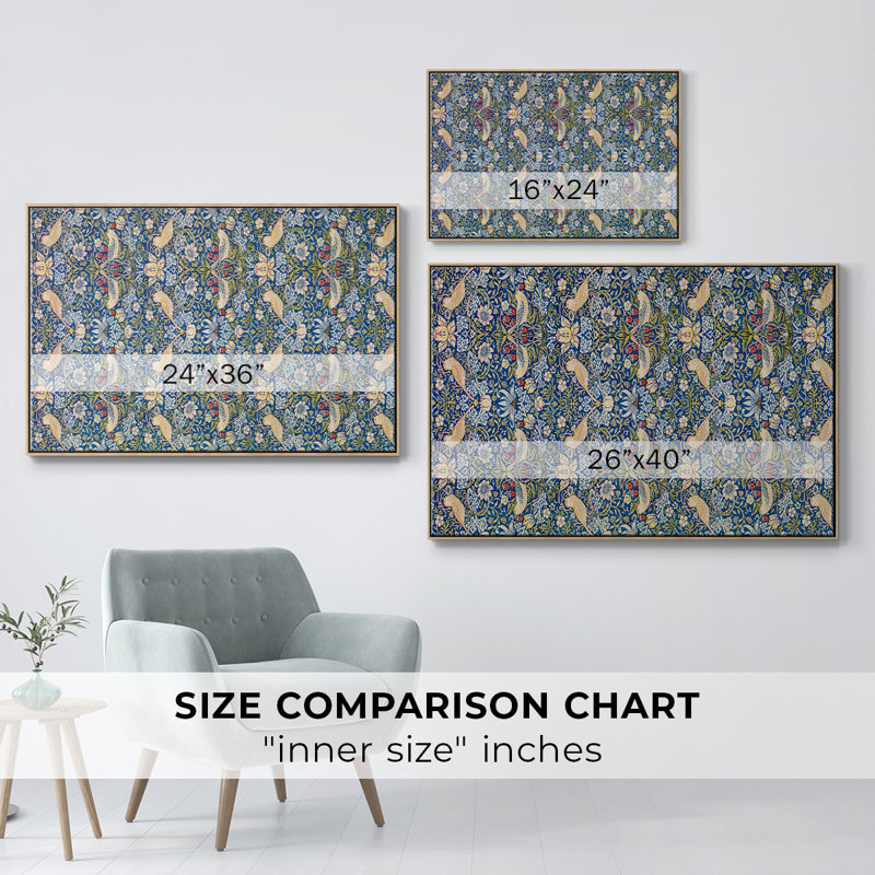 "Vintage Abstract - XXI" sur toile, Natural Floater Framed Canvas, 25" H x 37" W x 2" D