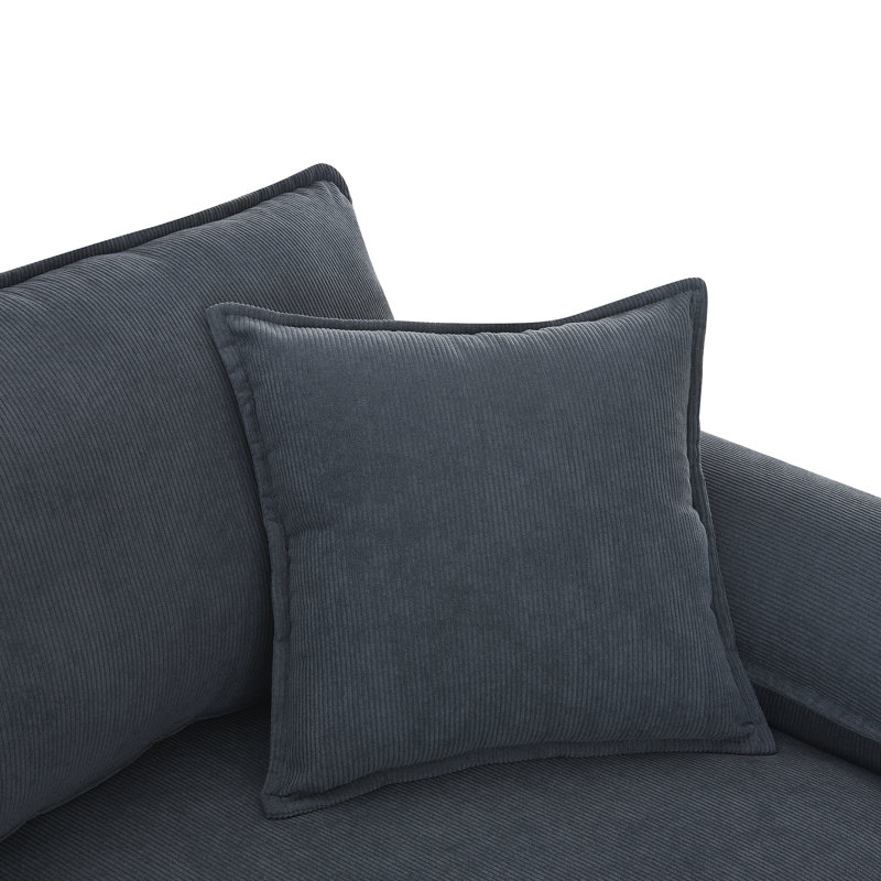 Canapé modulaire en velours côtelé