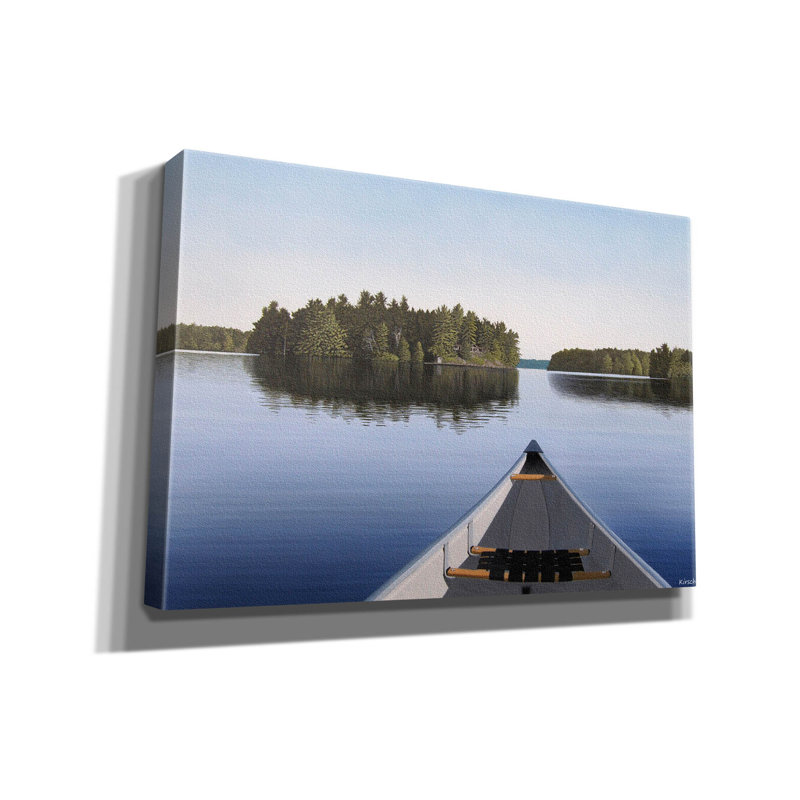 Toile épique Graffiti «Early Evening Paddle» par Kenneth M Kirsch, 26 po x 18 po, H 18 po x l 26 po