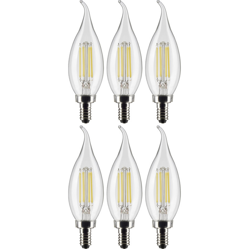4 watts (équivalent à 40 watts), DEL CA10, ampoule à intensité variable, culot E12 / candélabre