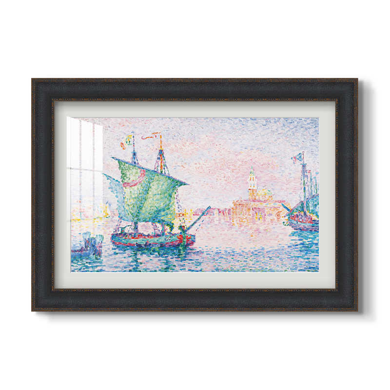 Venise, le Nuage Rose, 1909 - Paul Signac - Estampe encadrée sur mesure, 20x28 INNER SIZE, Framed Print with Mat