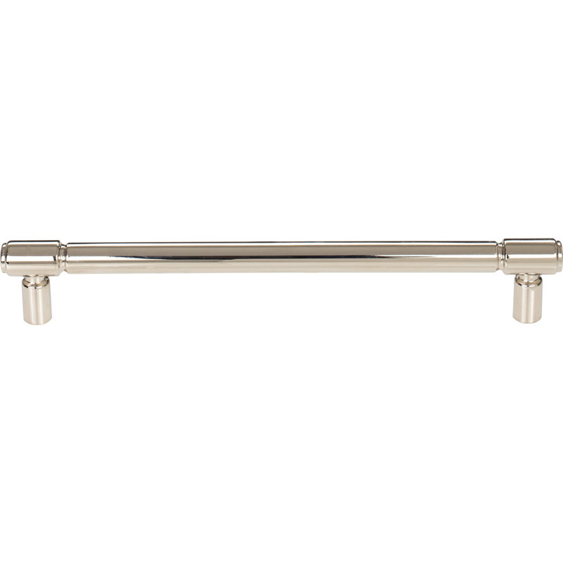 Clarence Bar pull, Polished Nickel, 7 9/16" Center to Center
