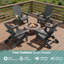Ensemble de chaises d'extérieur pliantes Adirondack-1478044657