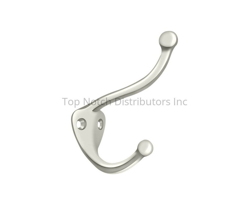 Deltana CAHH3U14 Coat and Hat Hook, Bright Nickel Finish, Polished Nickel