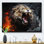 «Feral Passion Roar Lion I», reproduction sur toile