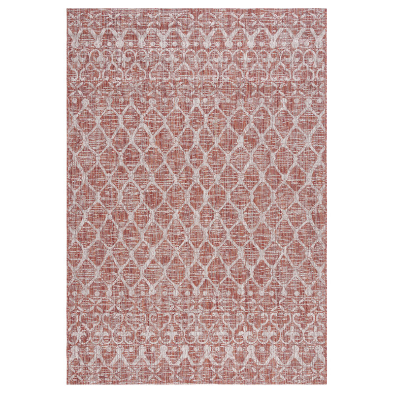 Courtyard Performance Geometric Indoor/Outdoor Area Rug, Rectangle 6'7" x 9'6"