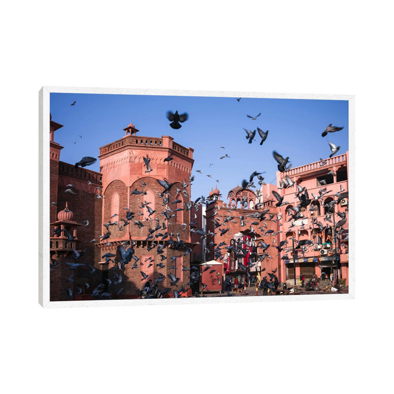 Birds Flying In The Old Town, India by Matteo Colombo - Gallery-Wrapped Canvas Giclée on Canvas, 66.04 cm H x 45.72 cm W