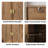 Brown Buffet Cabinet - Art Look, Adjustable Shelves And Suitable For Various Scenes With Line Groove Style, Different Rooms