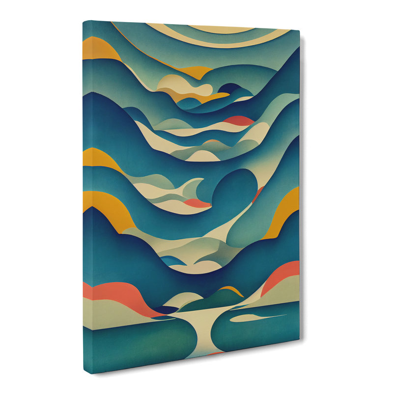 Gelueck Stream Abstract Vol.1 - Wrapped Canvas, 50cm H x 35cm W x 3cm D