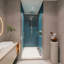 Porte de douche pivotante universelle à ouverture 1 3/8 po avec verre trempé de 1/4 po-120178721
