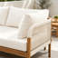 Patio Daybed with Hand-Woven Rope Details and Acacia Wood Frame-341520847