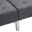 Lit gris foncé avec rembourrage doux et gris-247698020