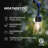 Ambience Pro Solar-Powered Outdoor LED String Lights with 12 Warm White S14 Bulbs, Weatherproof, Automatic Dusk-to-Dawn Lighting