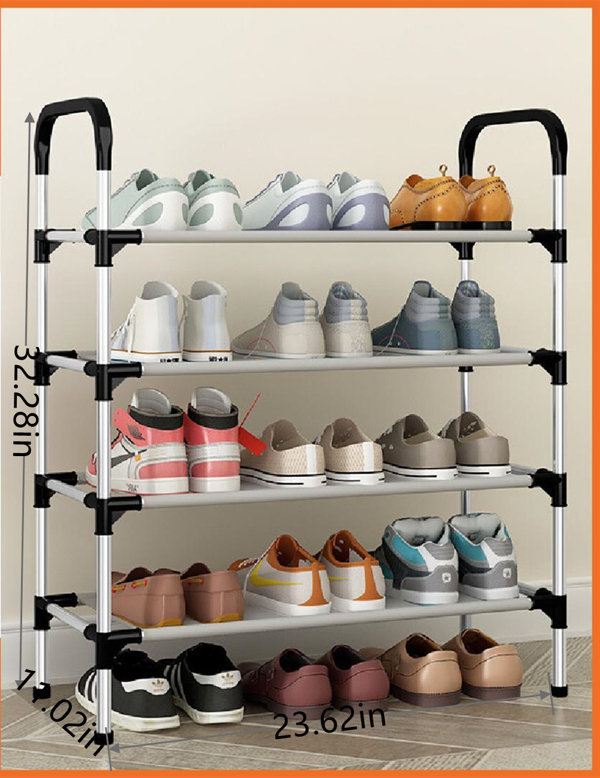 Kahl 36 Pair Shoe Rack Gracie Oaks Finish: White