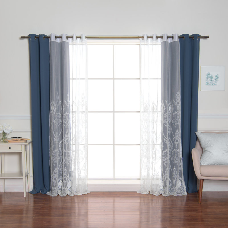 Portishead Room Darkening Curtain, 52" W x 96" L, Indigo