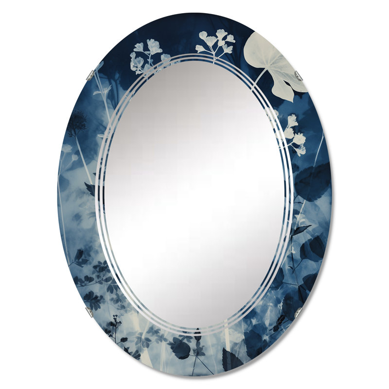 Zagora - Miroir mural moderne ovale, 36 po x 24 po