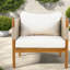 Chaises longues Comfort, corde en bois d'acacia tissé, patio moderne