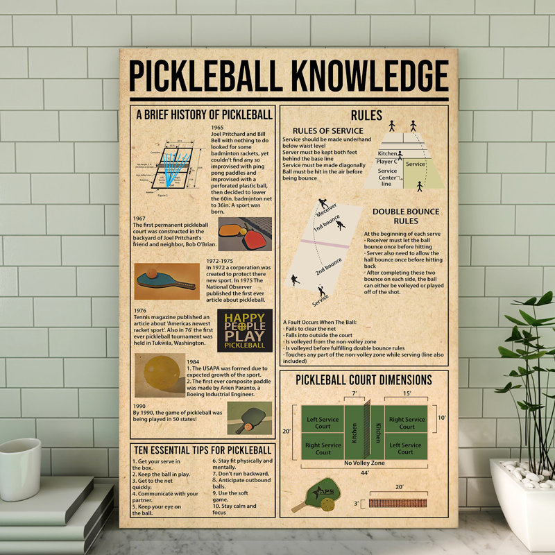 Toile tendue Pickleball, H 14 po x l 11 po x P 2 po