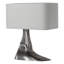 Anne-Marie Barton Terra-Forma 23" Left Table Lamp in Museum Pewter with Boucle Shade-1678294089-1678294093