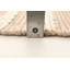 Tapis beige / blanc rayé rectangulaire en laine tressé à la main 5 pi x 7 pi 10 po Baltierra