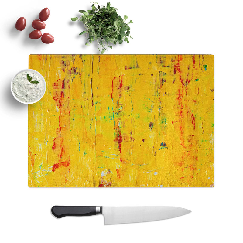 Tempered Glass Art Painting Vol.414 Chopping Board, 39 cm W x 28.5 cm L