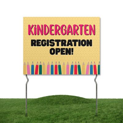 Tutoring Available - Learn with Experts! Yard Sign by DC | 24"x18" Double Sided School Garden Sign with 13” Metal Stakes | Outdoor Signs Waterproof for Lawn, Patio, Sidewalk & House | Set of 1 | Made in USA