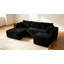 Canapé Boneless de 92,4 po, canapé modulaire Cloud, canapé en velours côtelé pour salon, canapé modulaire en U avec méridienne, sans assemblage-693831046-693831040