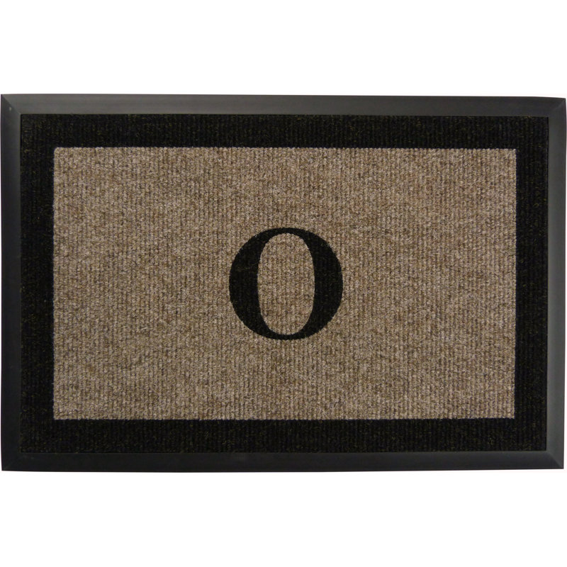 Tapis d'extérieur antidérapant Asai, Taupe, O, l 24 po x L 36 po