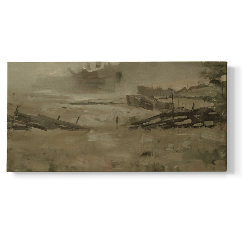 Série paysage - DCCCLV III - Toile tendue avec châssis - Prêt à être accroché, H 16 po x l 32 po