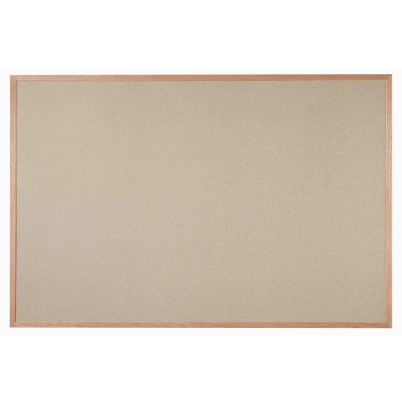 Burlap Wall Vinyl Bulletin Board, 48" x 72", Beige