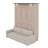 Queen Size Murphy Bed With Sofa And LED