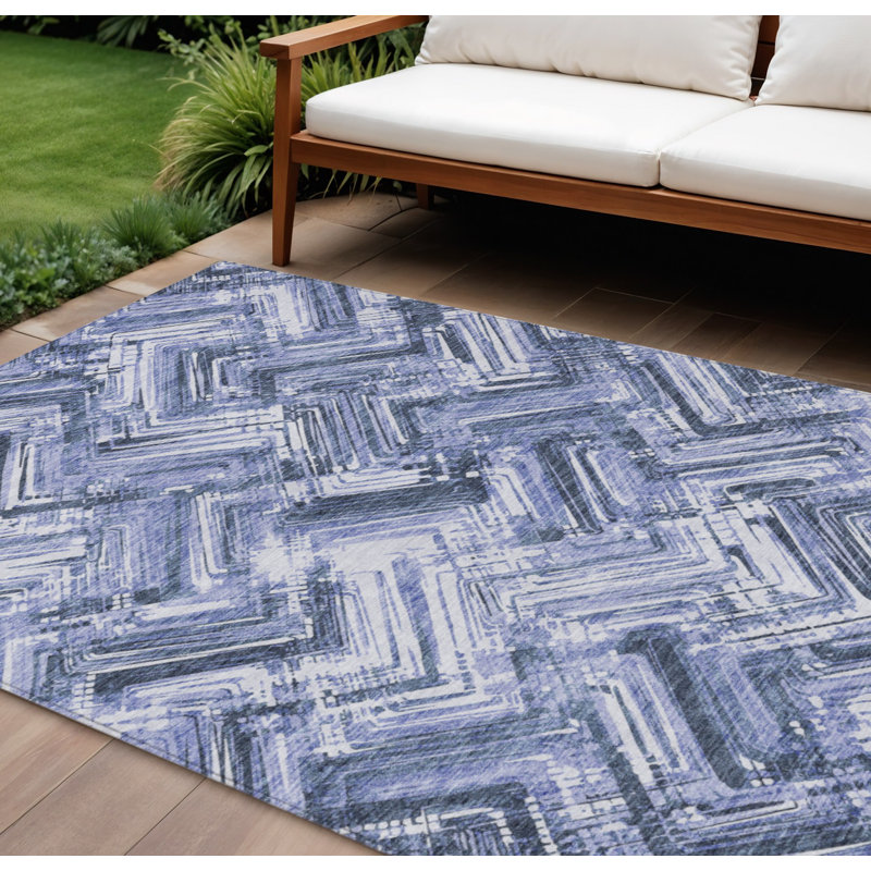 Tapis tissé à la machine HomeRoots