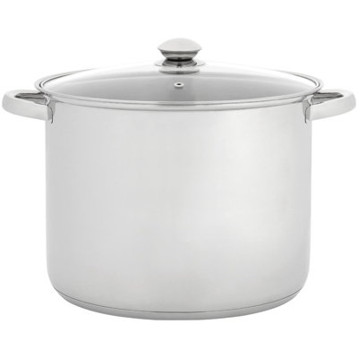 Judge Essentials, 28cm Glass Lid Stockpot, 13L