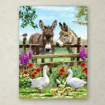 Armand 'Donkeys' Print on Canvas