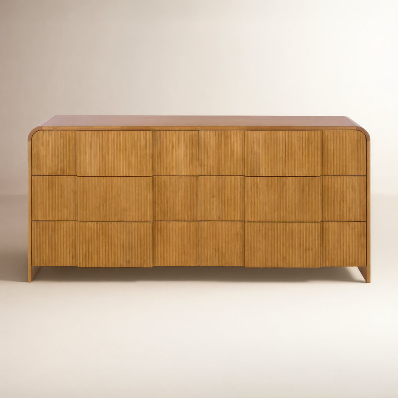 Adeli Vitale Reeded Wood Dresser, Natural