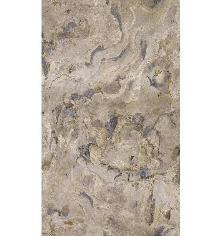 Heng 10.05m x 53cm Textured Metallic Finish Wallpaper Roll