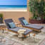 Chaise longue inclinable avec coussin Clearbrook