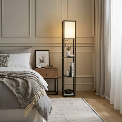 159cm Black Traditional Floor Lamp