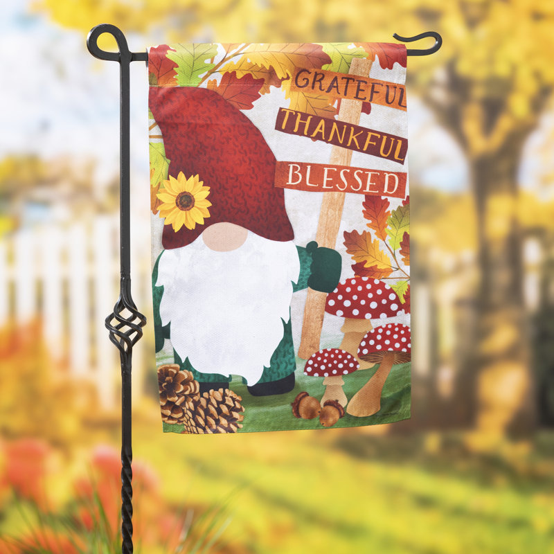 Drapeau de jardin en polyester 18 x 12,5 po Harlod