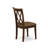 5 Piece Kitchen Table Set for 4 Includes a Dining Table and 4 Linen Fabric Dining Room Chairs, Mahogany-316445451-383115638