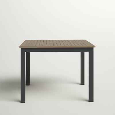 Travira Square Outdoor Dining Table With Umbrella Hole , 40'' in. W 40'' in. D
