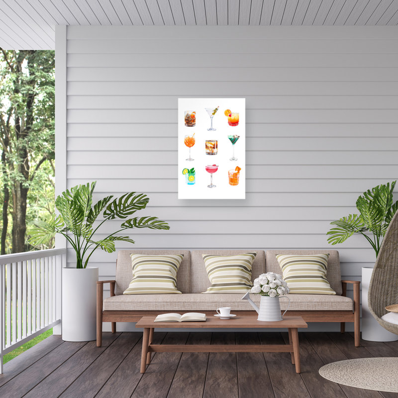 "Cocktail Series" sur impression sur toile, H 24 po x l 16 po