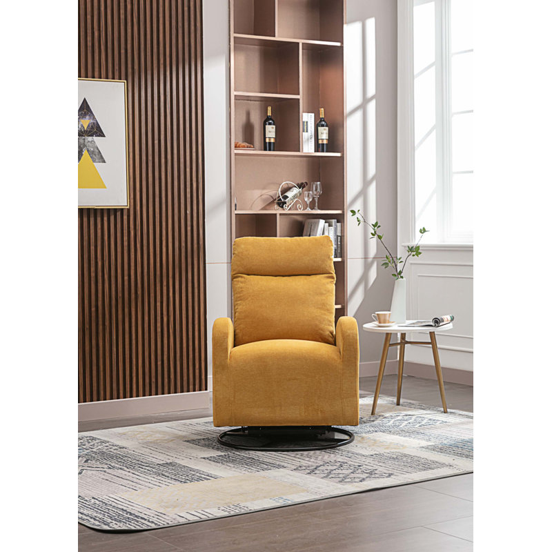 Chaise berçante, Polyester jaune