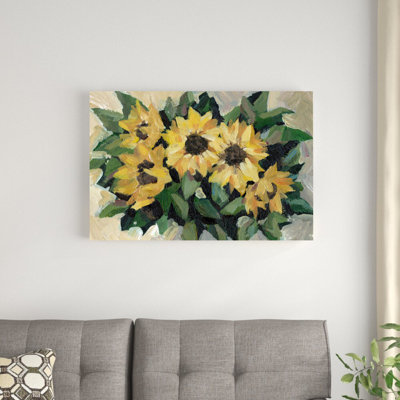 " Faded Sunflowers " Painting Print