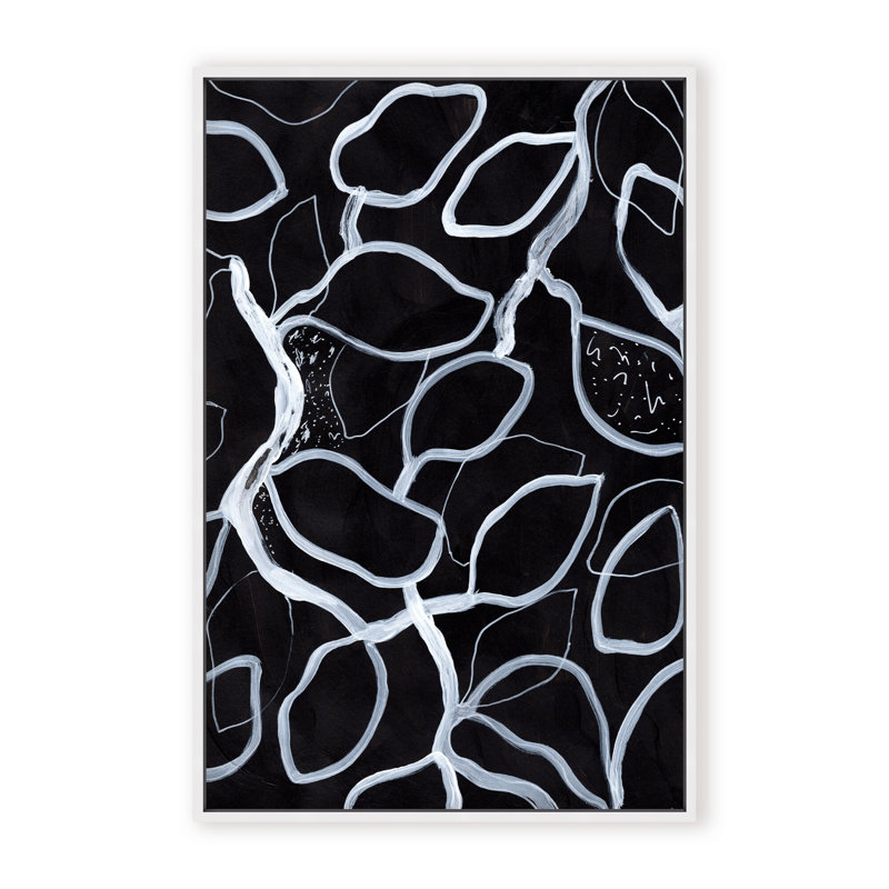 Abstract Tangled by  - Picture Frame Graphic Art on Paper, 48" H x 32" W x 1.125" D, Framed Print, Brown