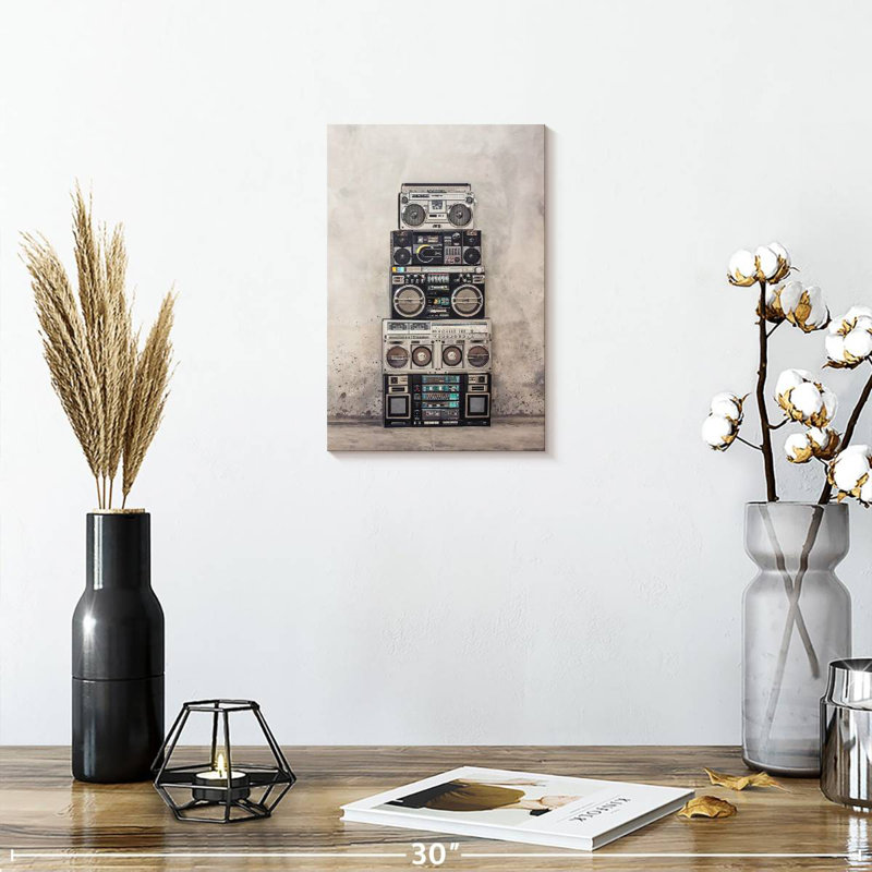 Abarca Boombox Stack, 39" H x 26" W
